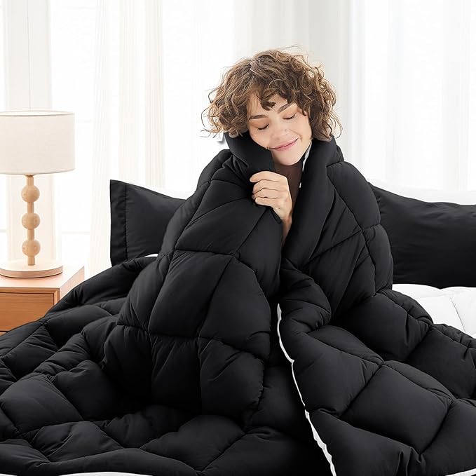 MUXHOMO 5 Pieces Twin XL Comforter Set, Reversible Bed in a Bag Twin XL Size - Image 2