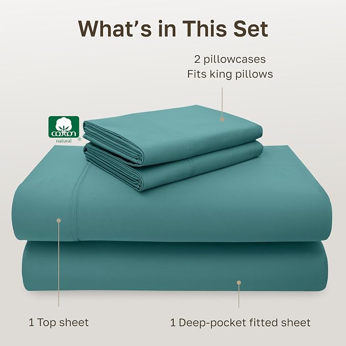 California Design Den Deep Pocket King Sheets Set - Image 4