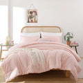 ROSGONIA King Size Comforter Set Blush by ROSGONIA