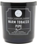 DW Home Warm Tobacco Pipe Scented Candles, 9 oz Single Wick Medium Jar by DWHome
