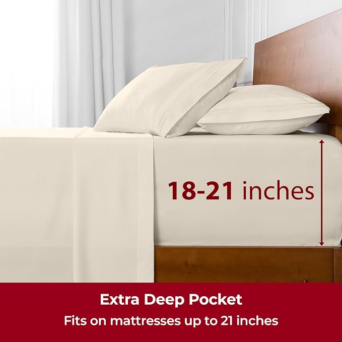 Mellanni Extra Deep Twin Sheets - Image 6