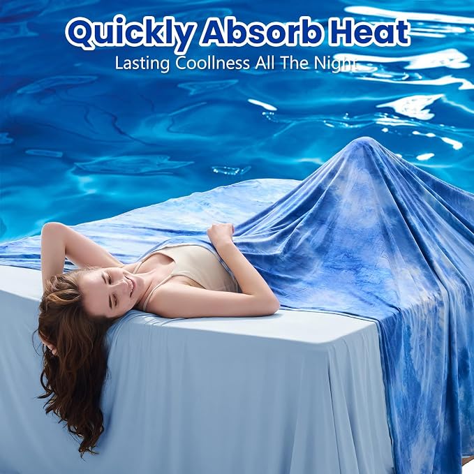 Topcee Cooling Throw Blanket for Hot Sleepers, Arc-Chill Q-Max >0.5 Cool Fiber - Image 2