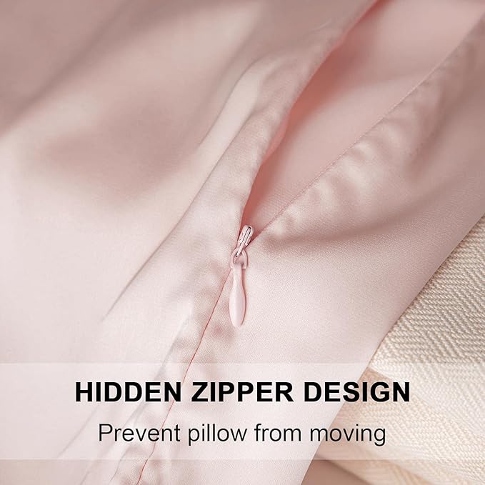 Mulberry Silk Pillowcase for Hair and Skin, King Size Cooling Silk Pillow Case - Image 2