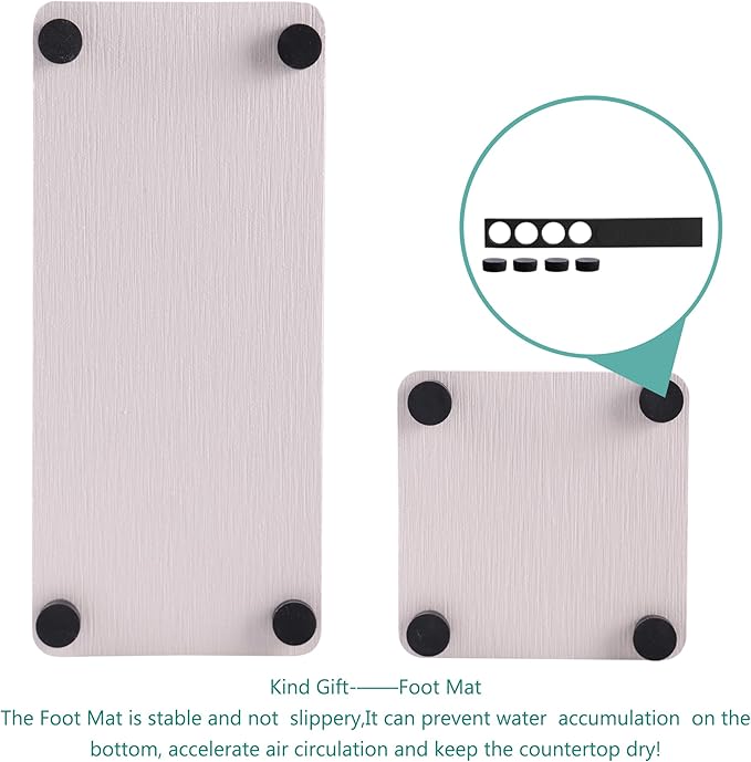 NiuYichee Set of 4 Water Absorbent Diatomite Coasters, Diatomaceous Earth - Image 6