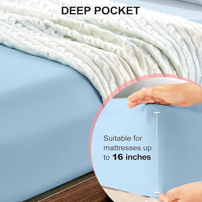 FreshCulture Full Fitted Sheet Only 2 Pack - Image 4