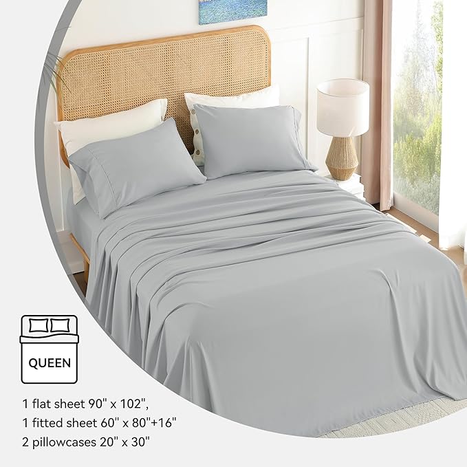 Grey Queen Sheet Set - Image 6