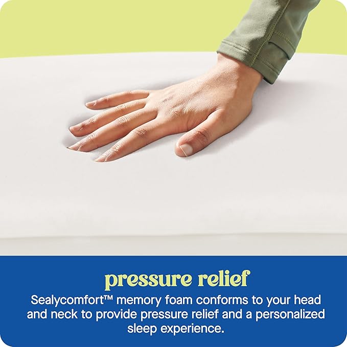 Sealy Dreamlife Queen Size Memory Foam Cooling Pillow - Image 4