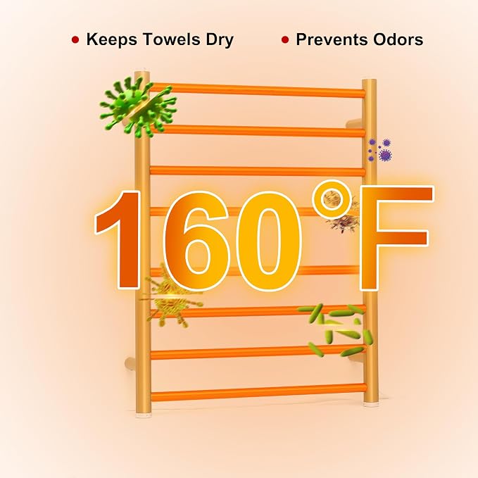 Electric Towel Warmer Rack, Heating Towel Warmer, Timer & Temperature Control - Image 4