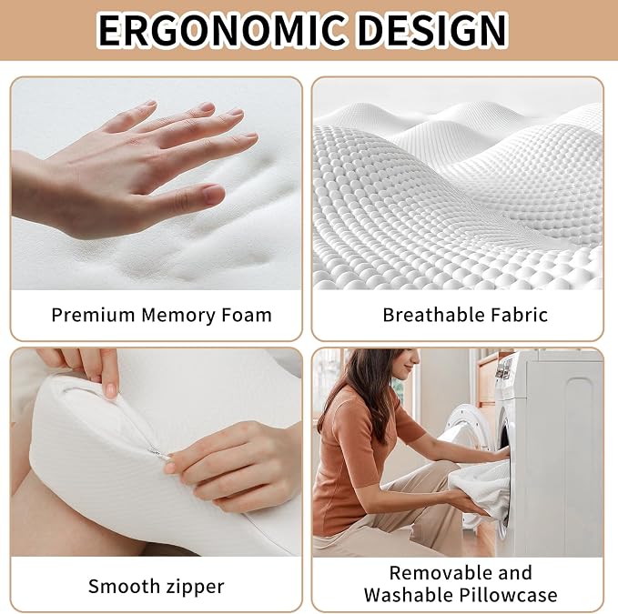 Pregnancy Knee Pillow for Side Sleepers - Image 3