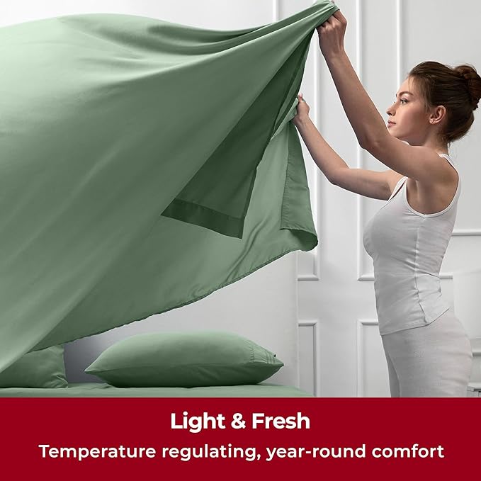 Mellanni Split King Sheets Set - Image 4