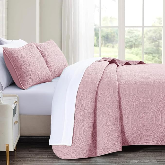 akkialla King/Cal King Quilt Set, Soft Microfiber Coverlet - Image 4