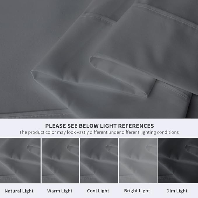 Maple&Stone Queen Flat Sheet 6 Pack, Premium Soft & Breathable, Brushed - Image 4