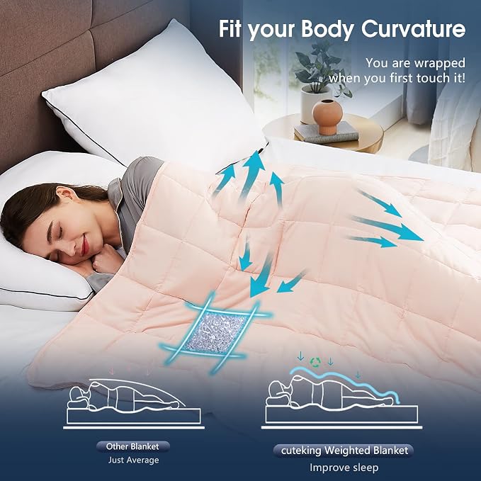 CuteKing Weighted Blanket for Adults Heavy Blanket for 140-150lbs, Weighted - Image 5