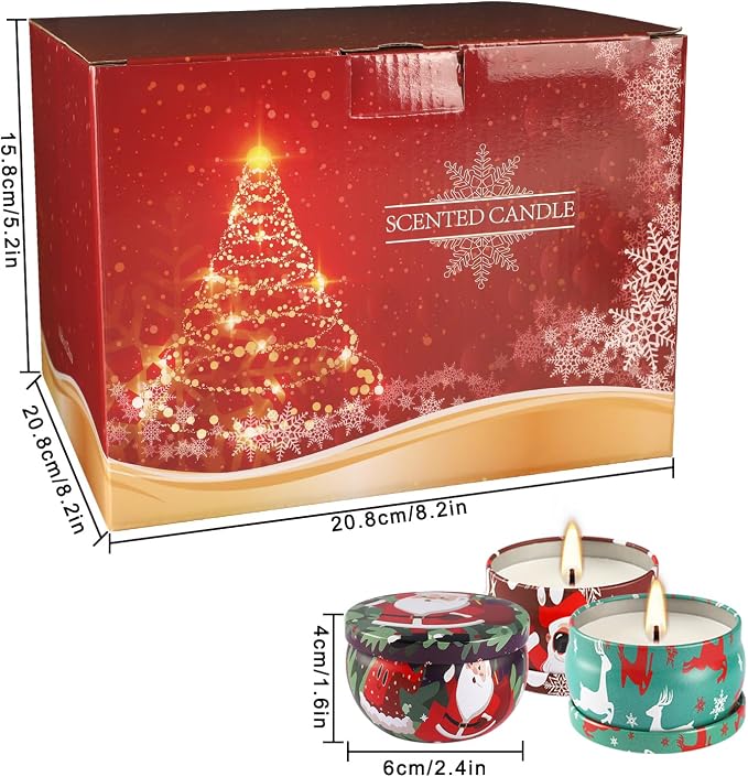 YOROXRG 36 Pack Christmas Scented Candles Gift Set 2.5oz Strong Fragrance jar - Image 7