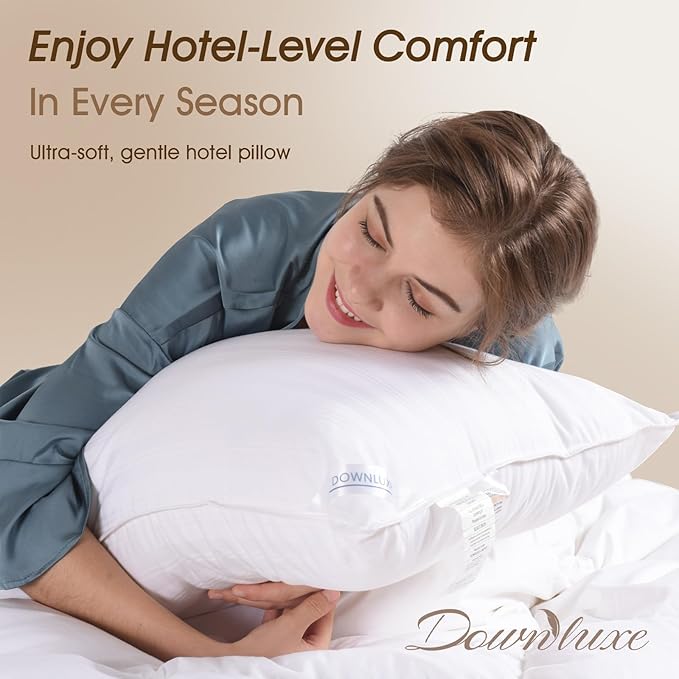 downluxe Down Alternative Pillows King Size Set of 2 - Image 2