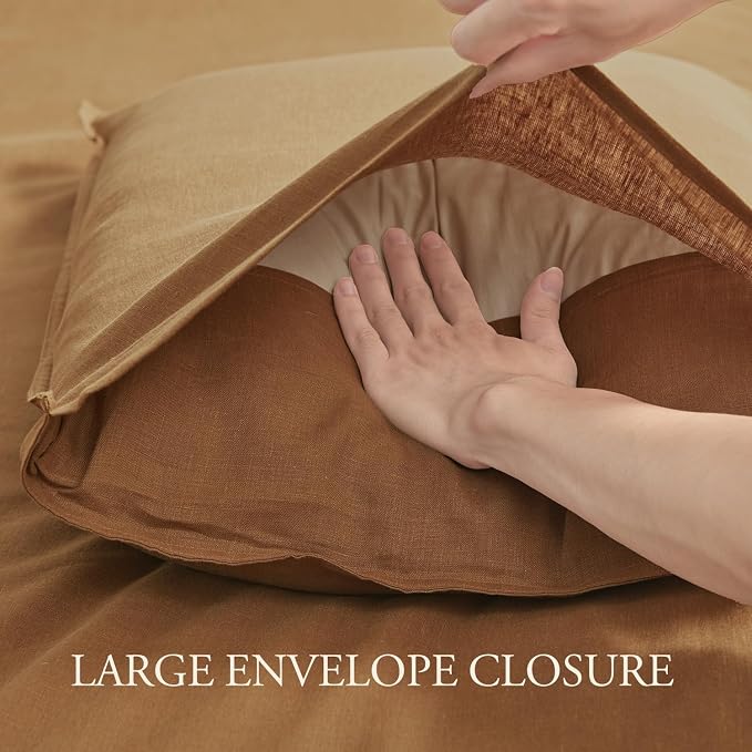 DAPU 100% Linen Duvet Cover Set - Image 5