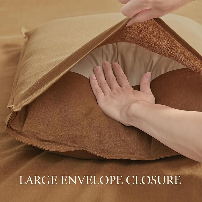 DAPU 100% Linen Duvet Cover Set - Image 5