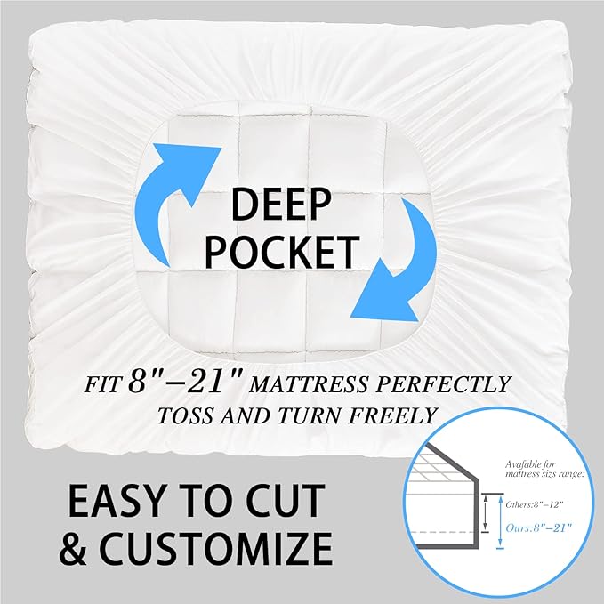 CYMULA King Size Mattress Topper - Image 8
