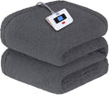 SEALY Electric Blanket Twin Size, Soft Sherpa Heated Blanket Single Control by Sealy