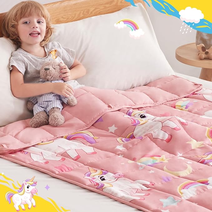 anfie Weighted Blanket Kids, Weighted Blanket Cooling Blanket - Image 4