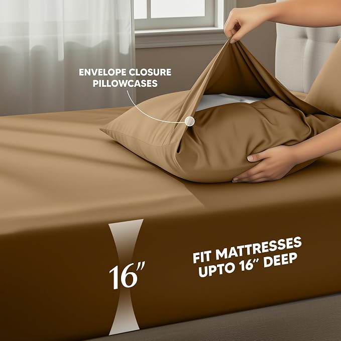 Utopia Bedding Queen Size Sheet Set – 4 Piece Bed Sheets, Soft and Breathable - Image 4