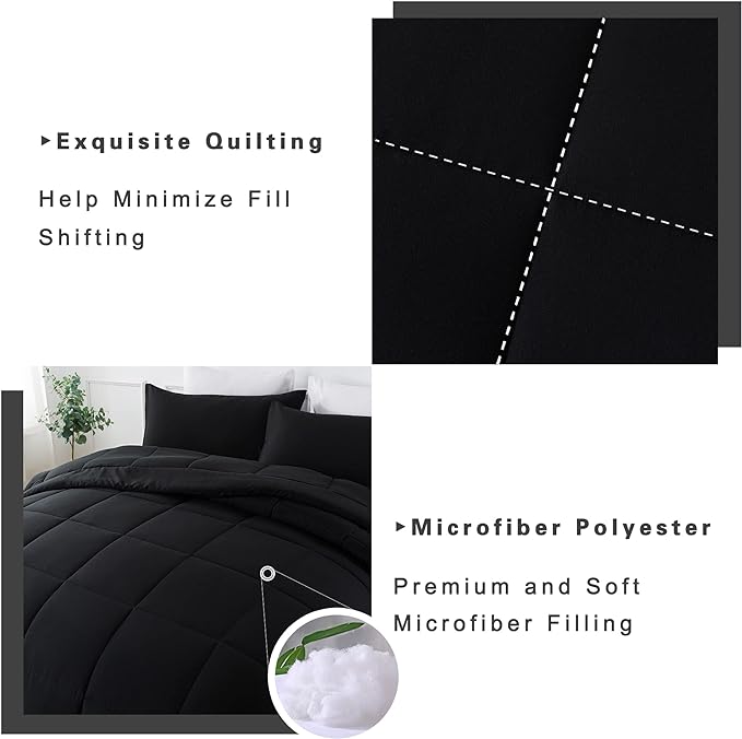 DOWNCOOL Queen Comforter Set -All Season Queen Bed Set - Image 4