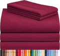 LuxClub 5 PC Split King Sheet Set, Breathable Luxury Bed Sheets, Deep Pockets by LuxClub