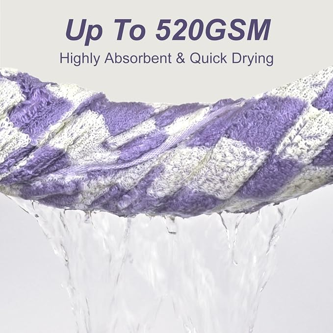 Jacquotha Shower Towels for Bathroom 27.5x55 Inches - Image 4
