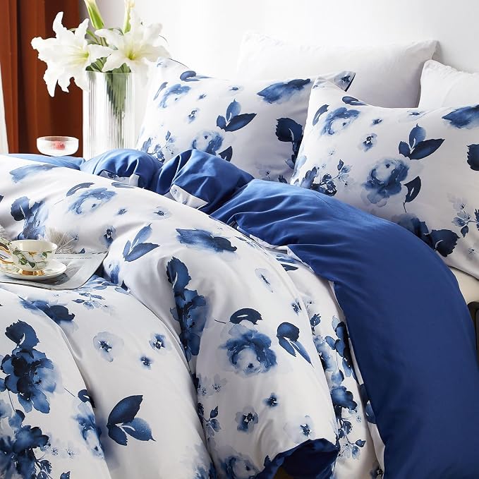 Cupocupa Duvet Cover King Size Set Boho Floral Pattern King Duvet Cover Set - Image 3