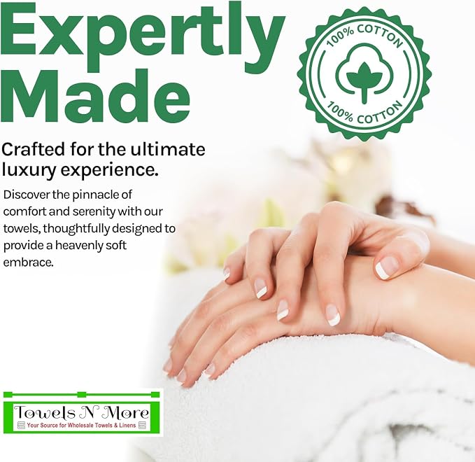 Towels N More 60 Pack 20x40 100% RS Cotton Loops Towels - Image 3