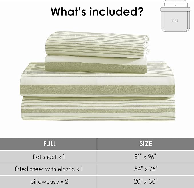 ClevaHome Classic Stripe Sheet Set - Image 5
