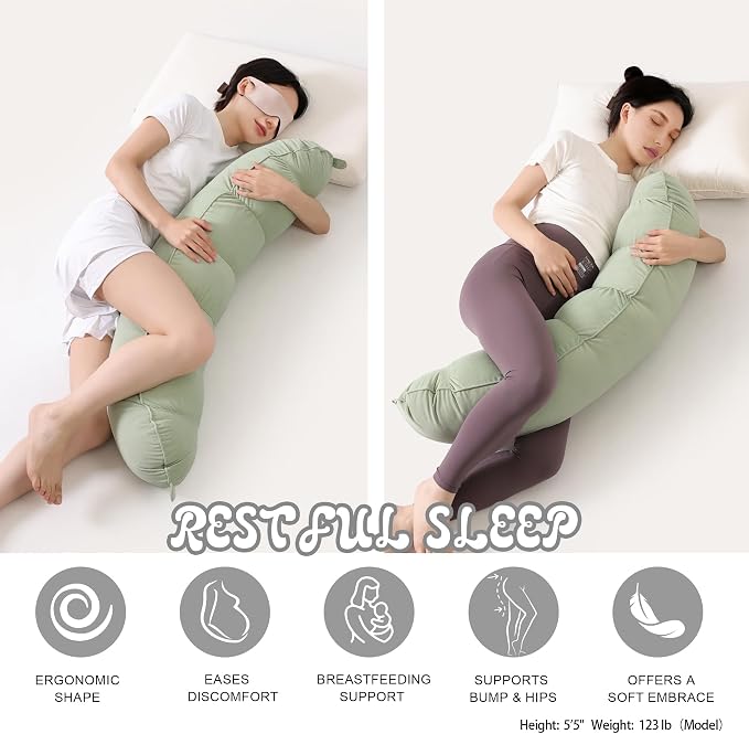 Peallow – Long Round Body Pillow - Image 5