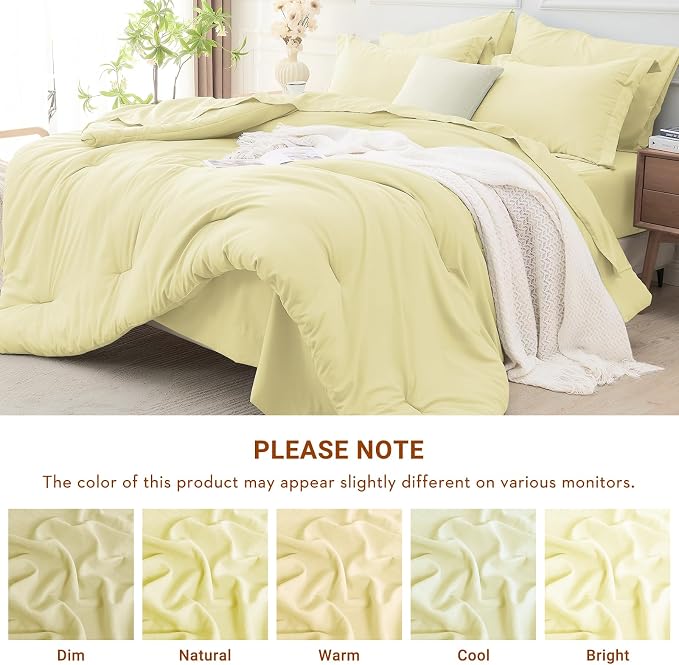 MUXHOMO 5 Pieces Twin XL Comforter Set, Soft Bed in a Bag Twin XL Size - Image 6