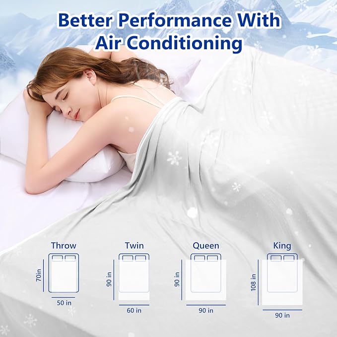 Topcee Cooling Blanket Queen Size- 90"x90" Summer Cooling Throw Blanket - Image 7