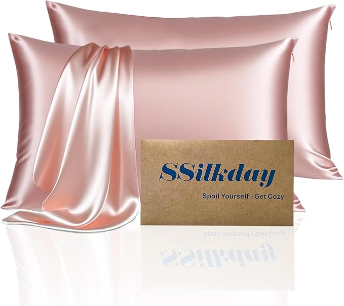 Mulberry Silk Pillow Cases 2 Pack Standard Size by Unknown