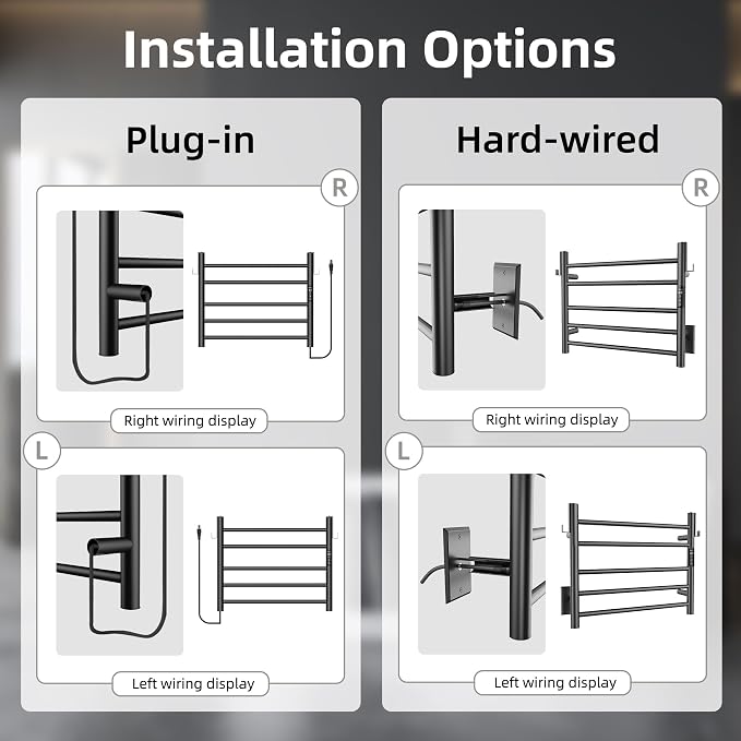 P&Dlusir Towel Warmer, Heated Towel Rack - Image 6