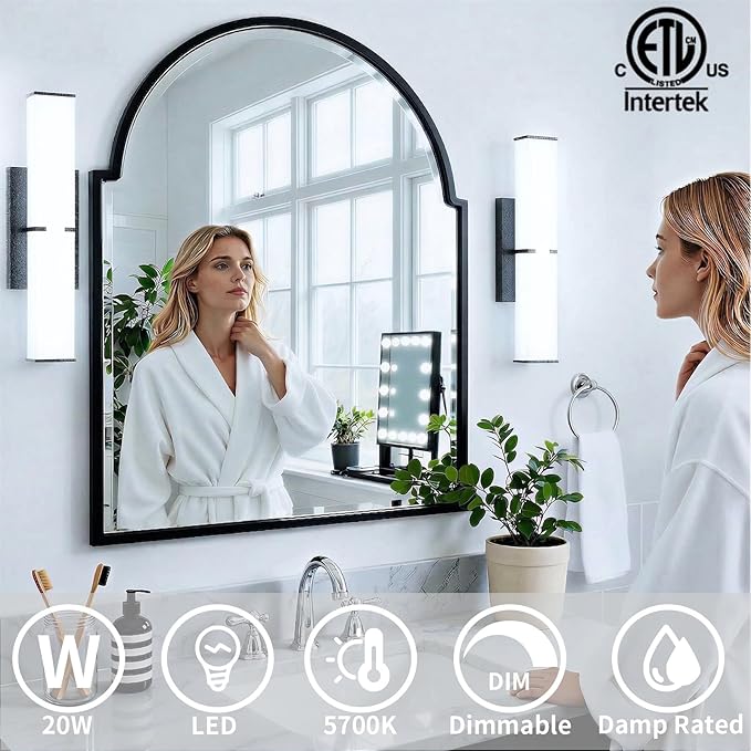 Bathroom Light Fixtures: 31.5 Inch ETL Certified LED Bathroom Vanity Light - Image 4