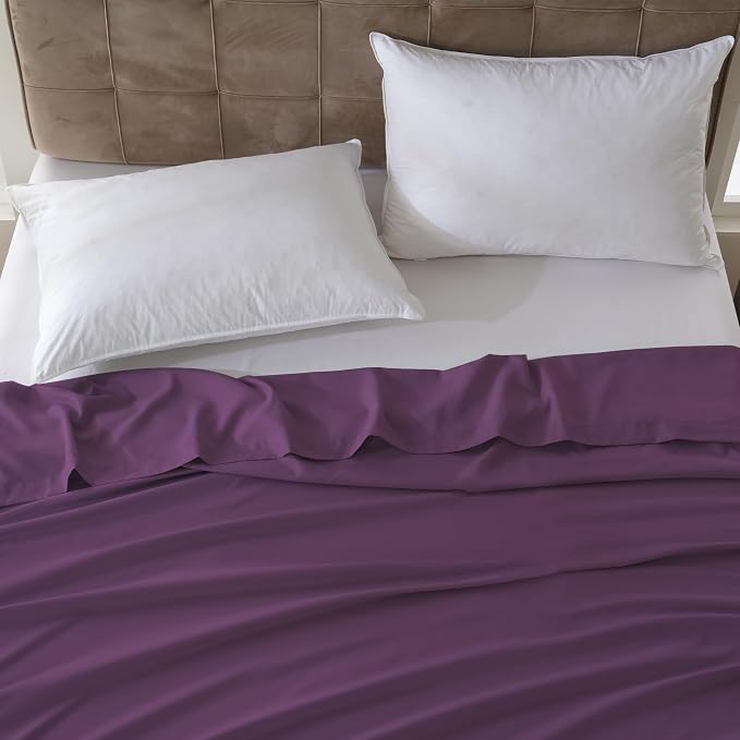 ZPECC King Flat Sheet Only 6 Pack, Durable Dark Purple Top Bed Sheets - Image 7