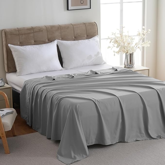 ZPECC Bulk Flat Sheets Only Full Size 6 Pack, Easy Sort Top Bed Sheet by - Image 2