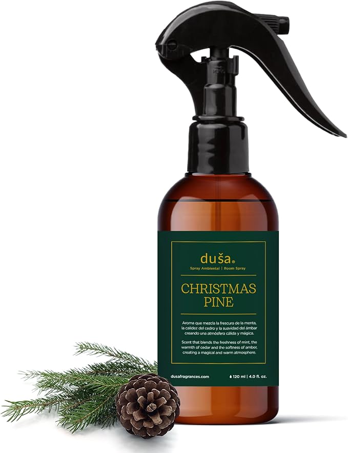 Dusa Christmas Room Spray Linen Spray - 4 oz - Natural Air Freshener & Linen by Du%C5%A1a