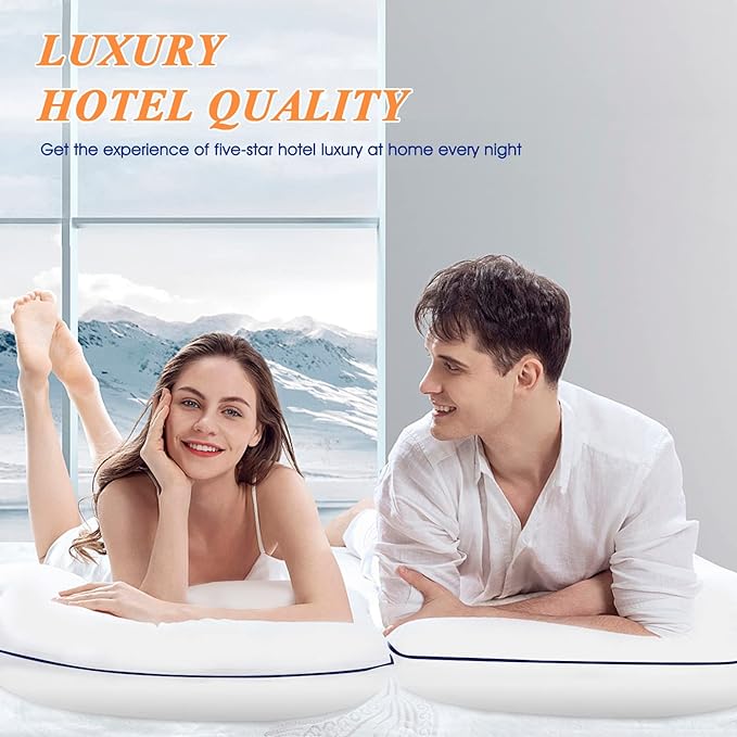 MZOIMZO Bed Pillows for Sleeping- Standard Size, Cooling Hotel Quality - Image 6