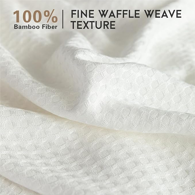 AmyHomie Cooling Waffle Blanket King Size, 100% Rayon Derived from Bamboo - Image 2