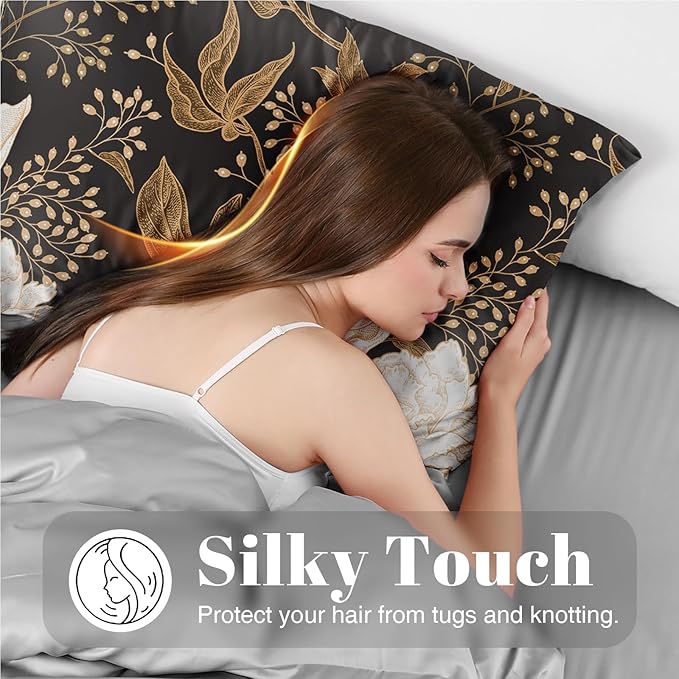 EXQ Home Satin Pillowcase for Hair and Skin Queen - Image 3