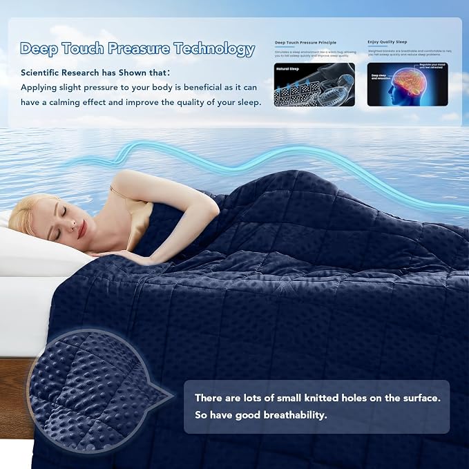 Topcee Weighted Blanket for Adults, Minky Dots Heavy Blanket for 190-210lbs - Image 3