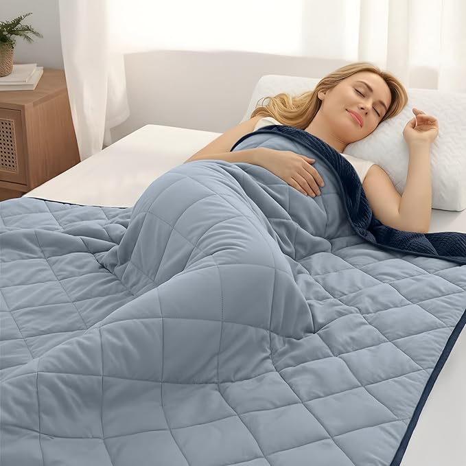 ZonLi 20lbs Weighted Blanket for Adults Sleeping, Double-Sided All Season by Zonli