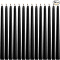 WPONSZU Set of 14 Black Taper Candles, 7-8 Hours Burn Time, Smokeless and by WPONSZU