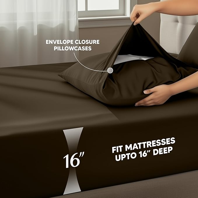 Utopia Bedding California King Size Sheet Set – 4 Piece Bed Sheets, Soft and - Image 4
