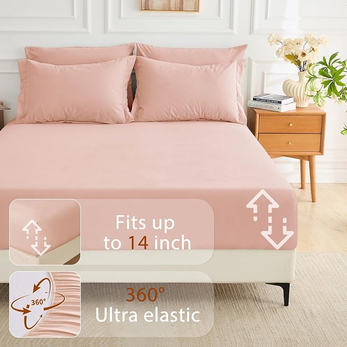 MUXHOMO 7 Pieces King Comforter Set, Soft Bed in a Bag King Size, All Season - Image 6