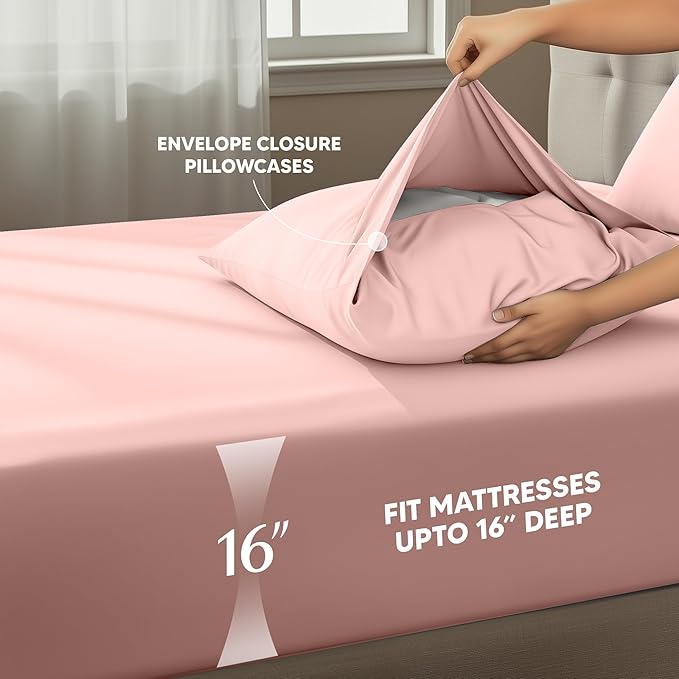 Utopia Bedding Queen Size Sheet Set – 4 Piece Bed Sheets, Soft and Breathable - Image 4