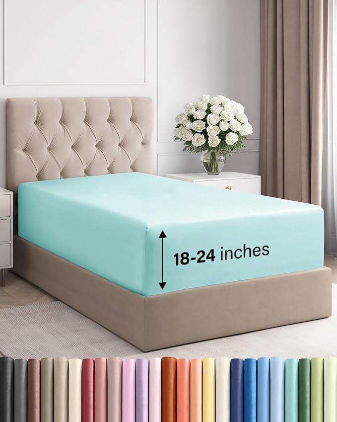 Extra Deep Twin XL Fitted Sheet by CGKUnlimited